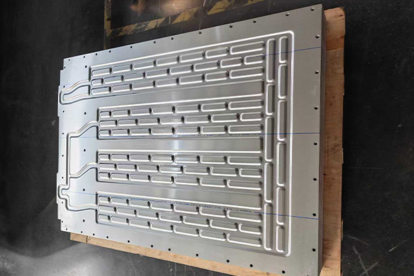 Custom-Flow-Channel Aluminum Liquid Cold Plate for Prismatic Cell ESS Battery Module Heat Dissipation