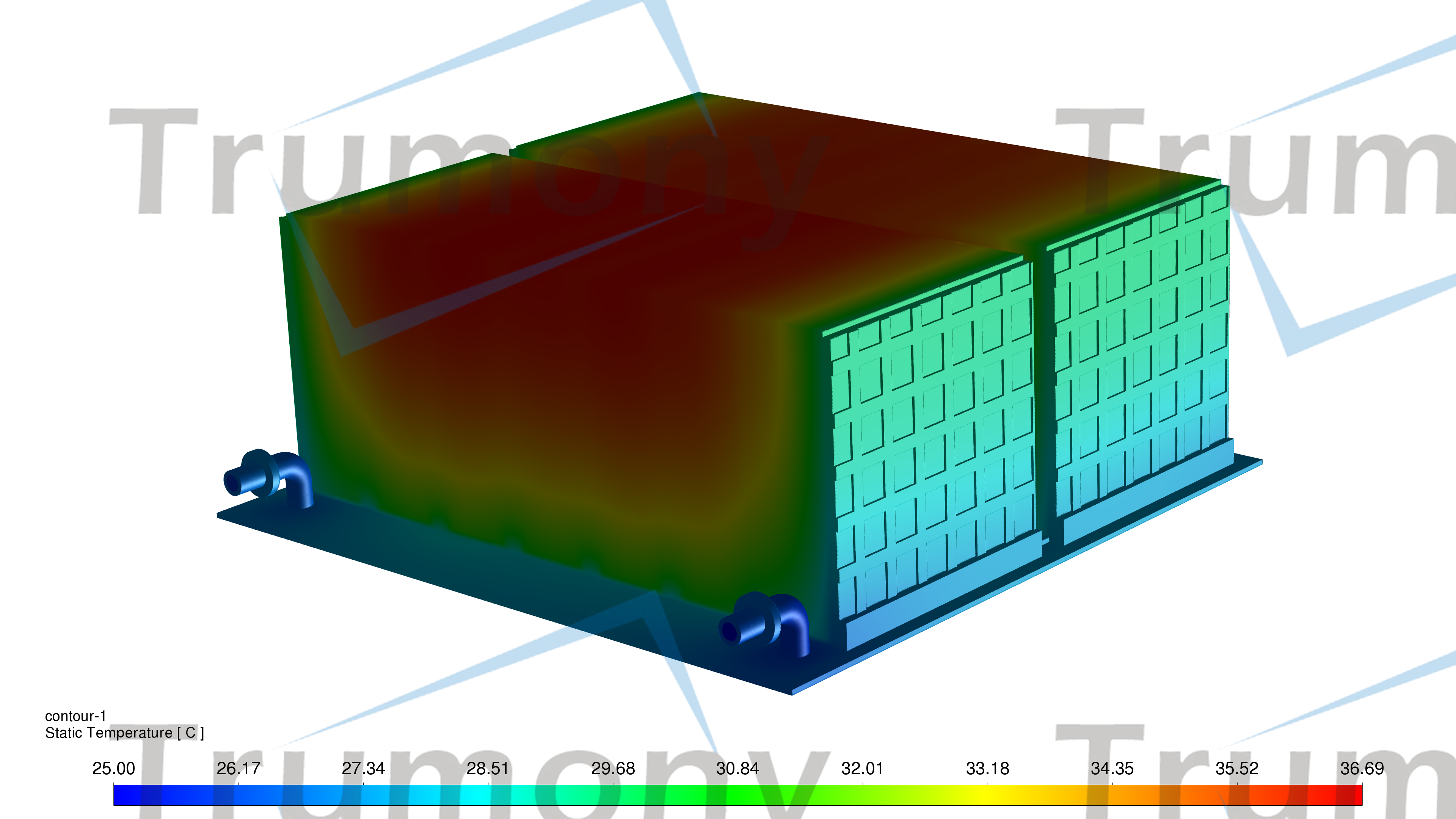 energy storage system aluminum cooling plate simulation