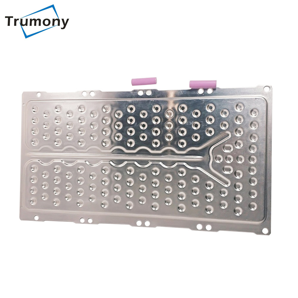 Custom Aluminum Electric Vacuum Brazed Water Cooling Block Cold Plate for E-mobility