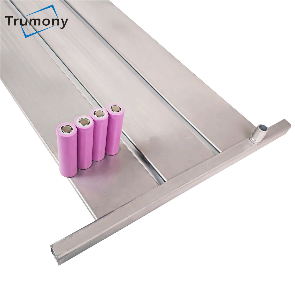 Aluminum Extrusion Profile with Manifold CNC Machining Liquid Cooling Plate for Electric Vehicle