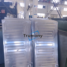 Double Side Inflated Aluminium Roll-Bonded Evaporator Liquid Cold Plate 