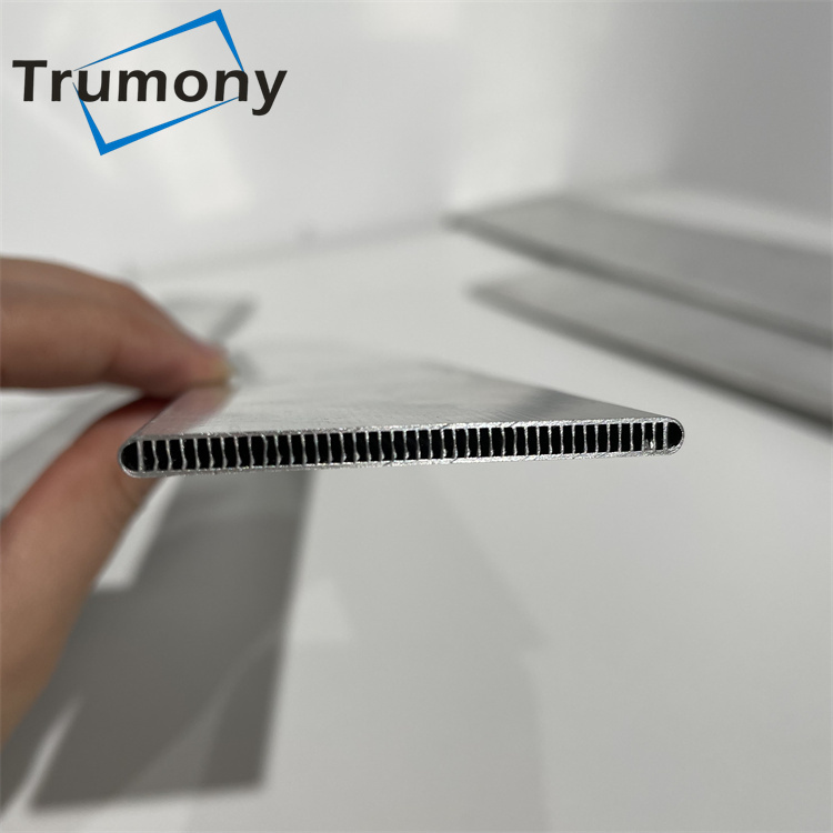 Aluminum Flat Tube Microchannel Evaporator Multiport Tube Microchannel Condenser